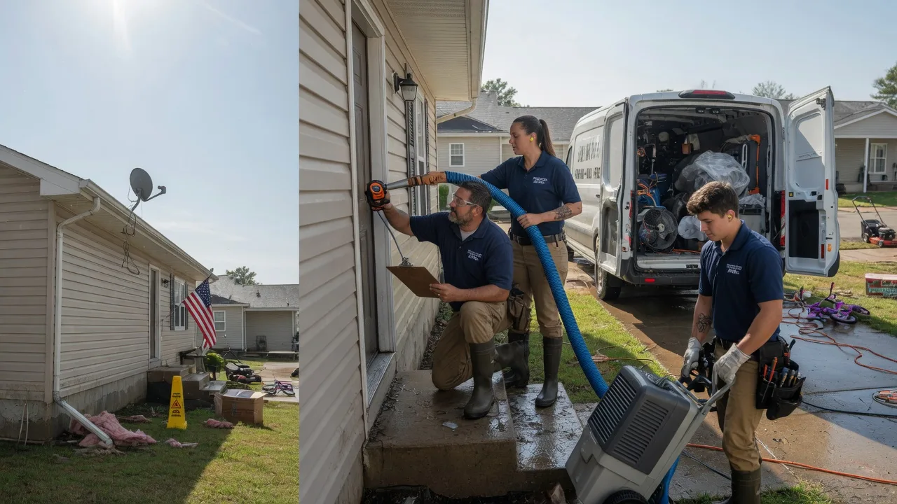 Ceiling Water Damage Restoration in Forsyth, IL near me
